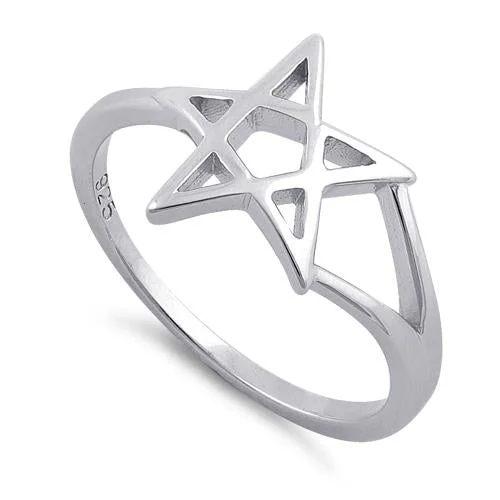 Sterling Silver Star Ring