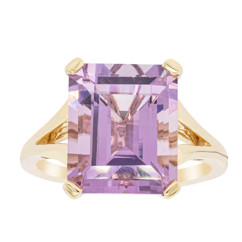 14ct Yellow Gold Amethyst Juliet Ring