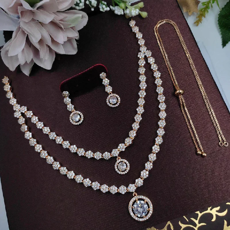 Aamrapali  American Diamond Necklace Set