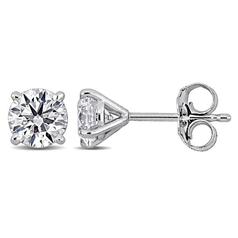 Created Forever by Miadora 1ct TDW Lab-Grown Diamond Stud Earrings in 14k White Gold