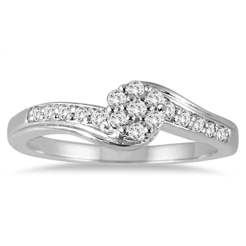 Marquee 1/5 Carat TW Diamond Ring in 10K White Gold