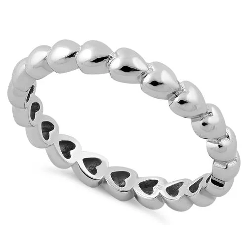 Sterling Silver Eternity Heart Ring