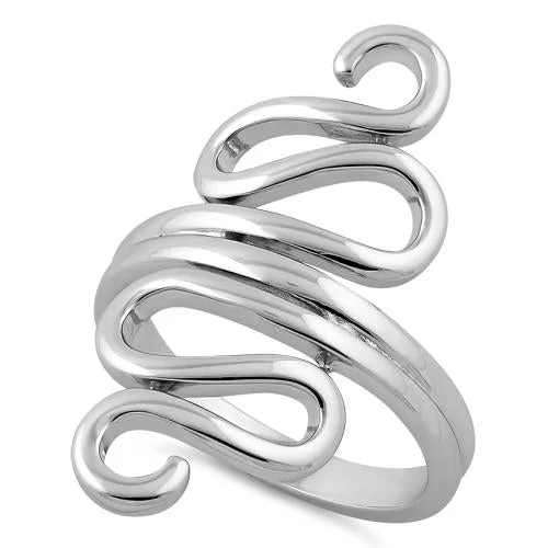 Sterling Silver Wiggly Ring