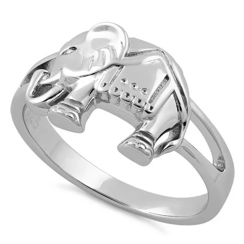 Sterling Silver Elephant Ring