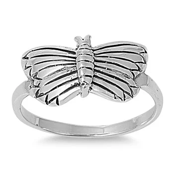 Sterling Silver Butterfly Ring