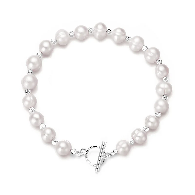 Freshwater Baroque Pearl T-Bar Bracelet