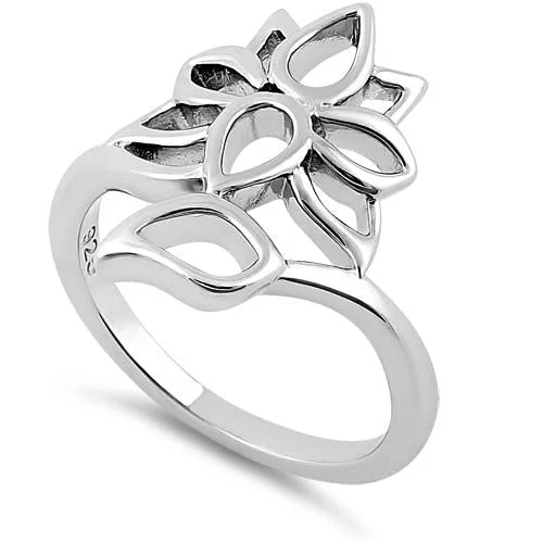 Sterling Silver Flower Ring